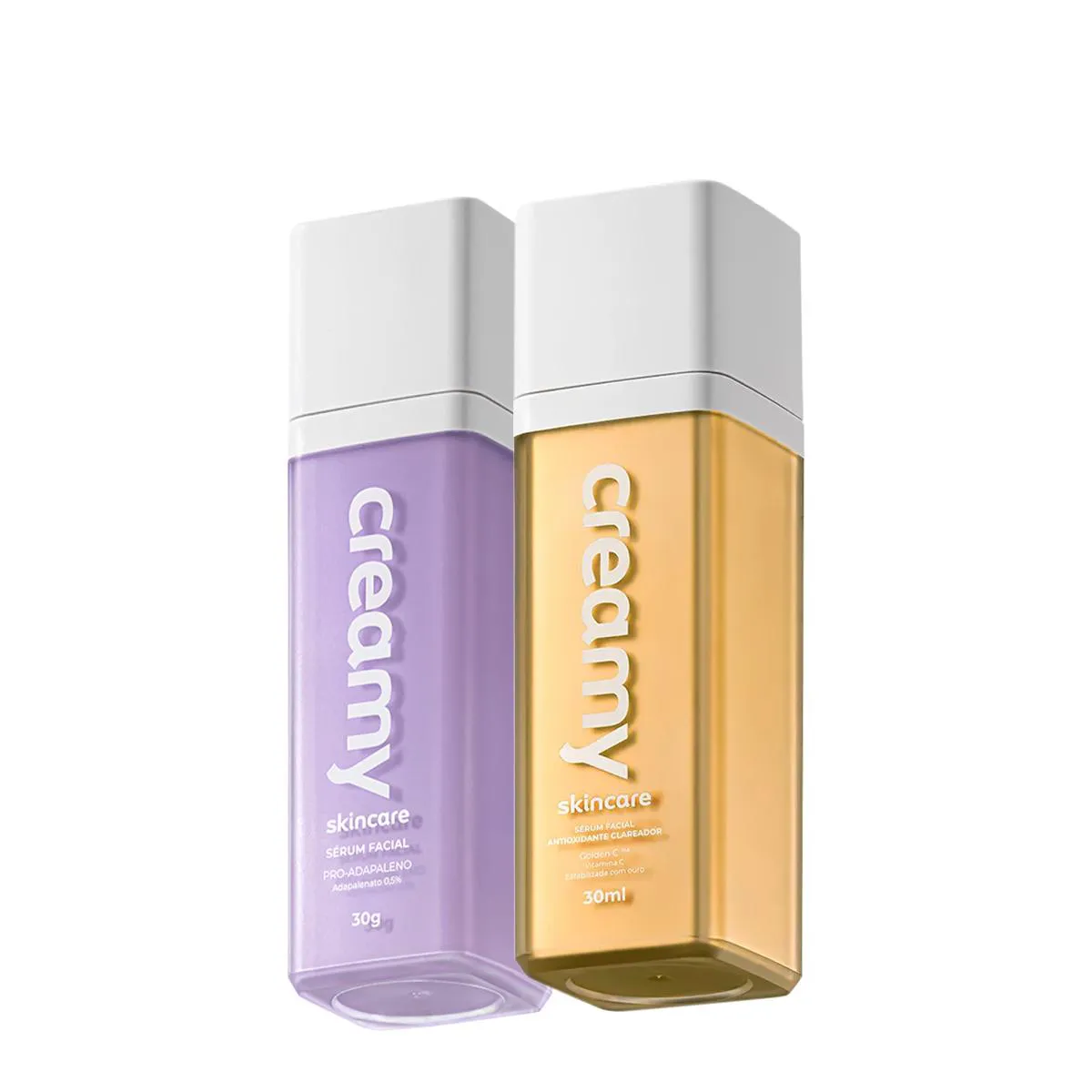 KIT CREAMY SKINCARE PRO-ADAPALENO VITAMINA C GOLD SéRUM (2 PRODUTOS)