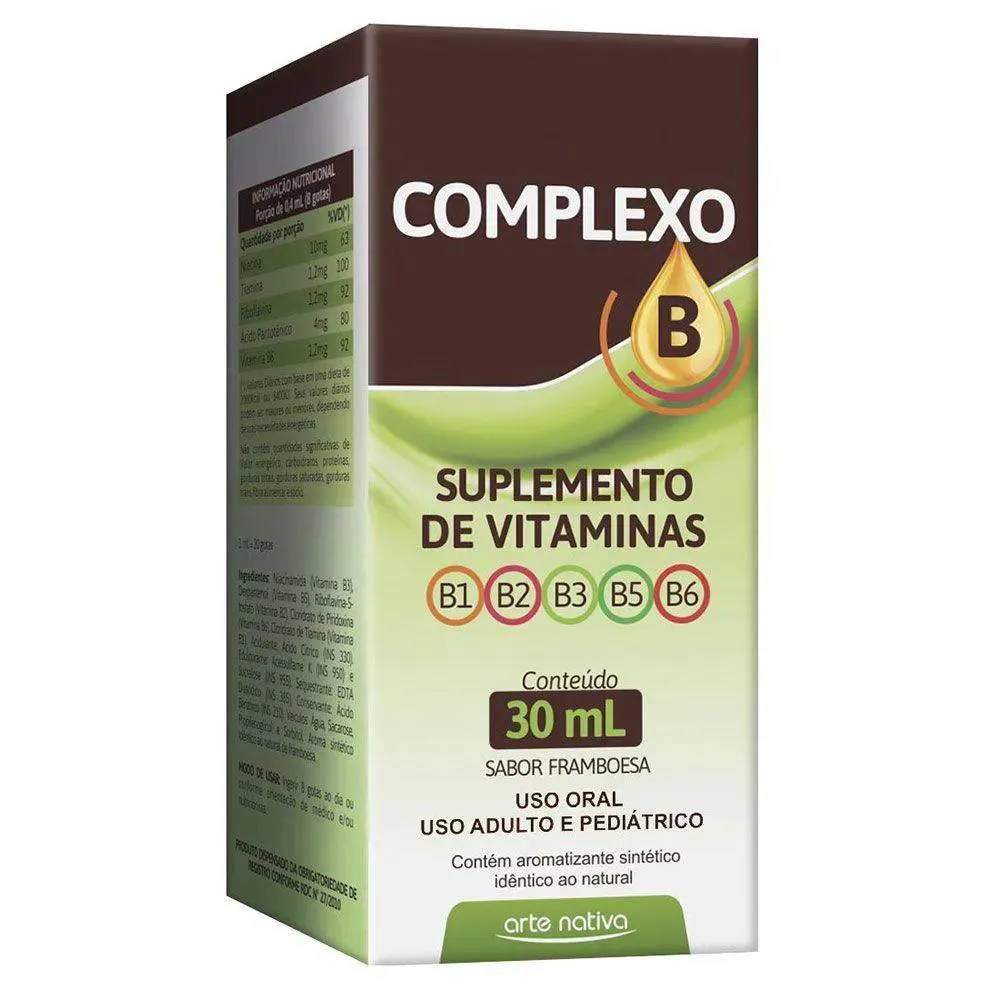 COMPLEXO B GOTAS 30ML ARTE NATIVA