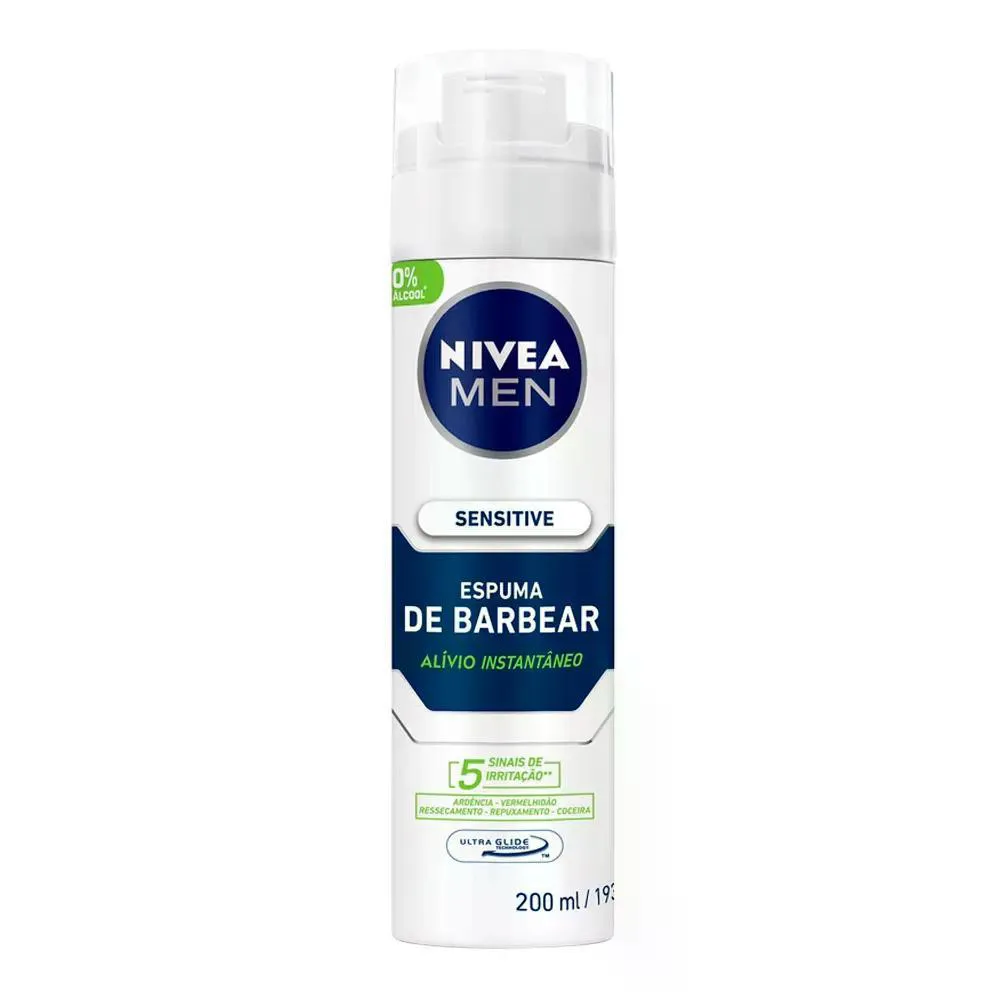 ESPUMA DE BARBEAR NIVEA  FOR MEN SENSITIVE  200ML