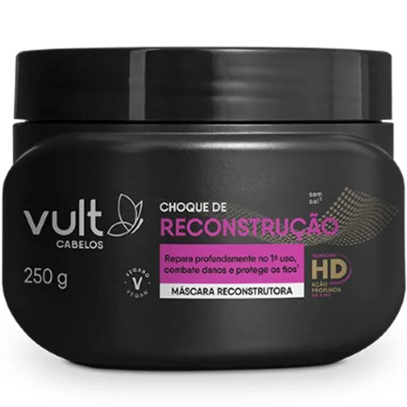 MASCARA CAPILAR VULT CHOQUE DE  RECONSTRUÇÃO 250G