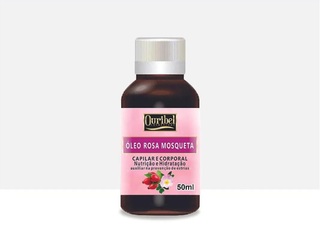 OLEO DE ROSA MOSQUETA  OURIBEL  CAPILAR E CORPORAL 50ML