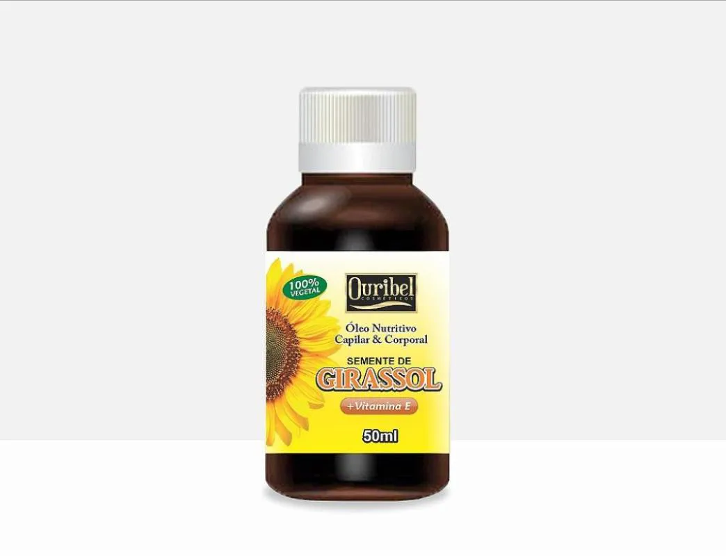 OLEO DE SEMENTE DE GIRASSOL OURIBEL  CAPILAR E CORPORAL 50ML