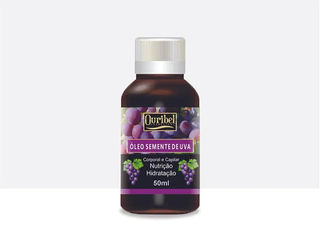 OLEO DE SEMENTE DE UVA  OURIBEL CAPILAR E CORPORAL 50ML