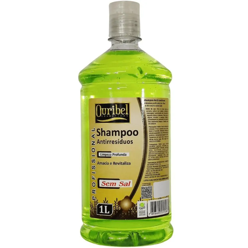 OURIBEL SHAMPOO 1 LITRO ANTIRRESIDUOS