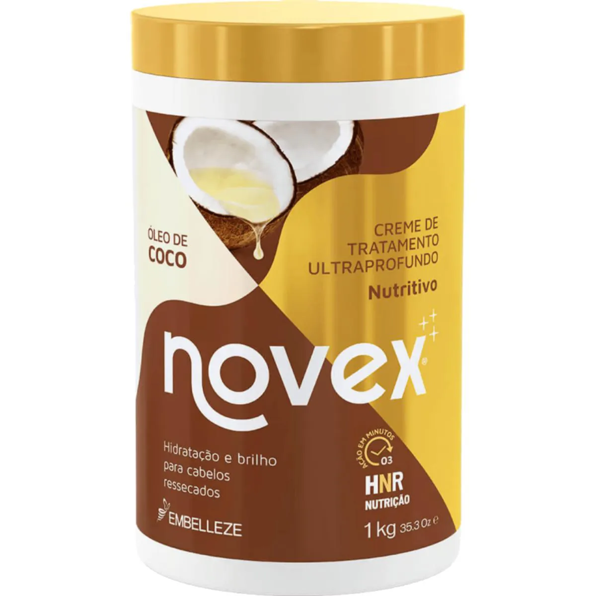 CREME DE TRATAMENTO NOVEX ÓLEO DE COCO ULTRAPROFUNDO EMBELLEZE 1KG