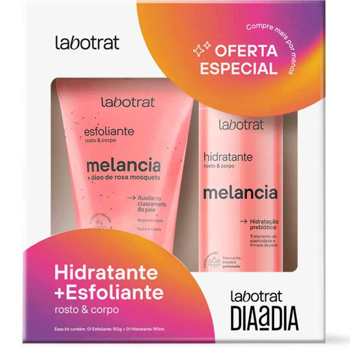 KIT LABOTRAT MELANCIA HIDRATANTE + ESFOLIANTE