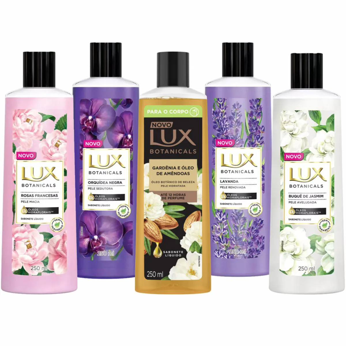 KIT SABONETE LíQUIDO LUX BOTANICALS - 5 FRAGRâNCIAS