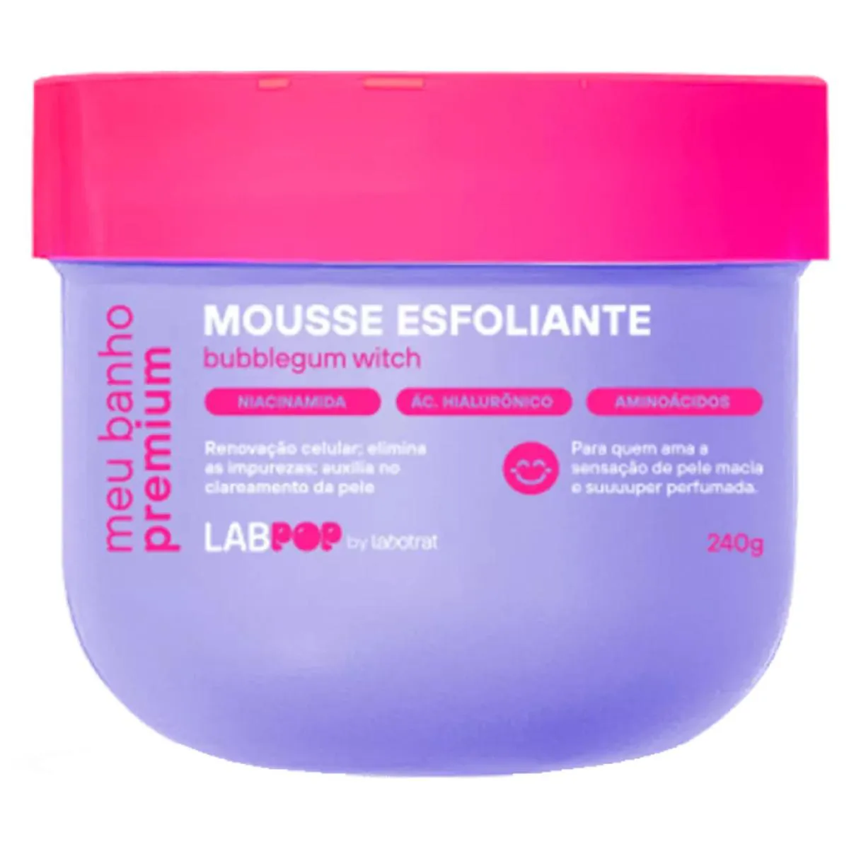 MOUSSE ESFOLIANTE LABOTRAT BUBBLEGUM WITCH 240G