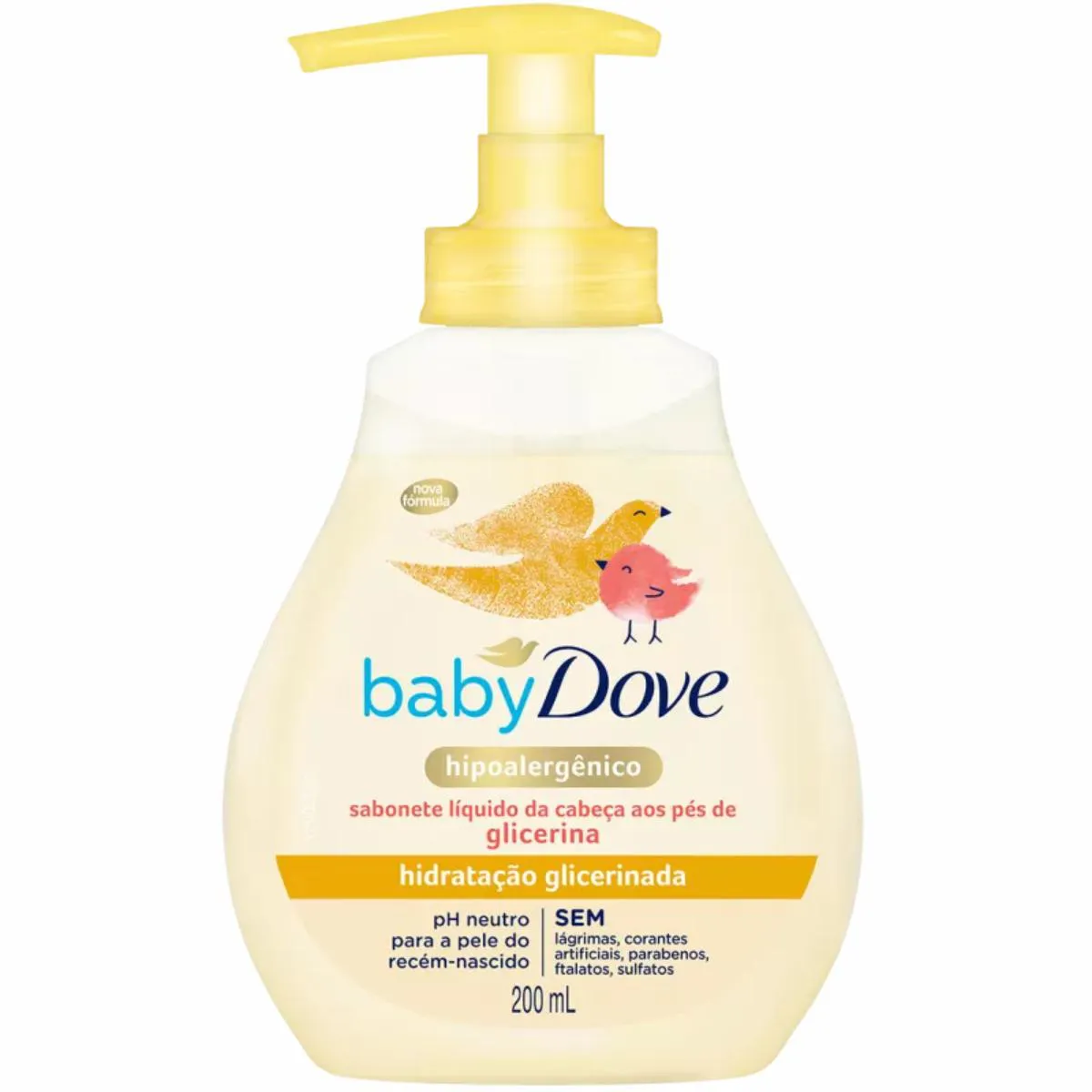 SABONETE LíQUIDO DOVE HIDRATAçãO GLICERINADA HIPOALERGêNICO 200ML
