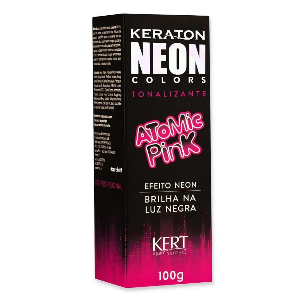 TONALIZANTE KERATON NEON COLORS ATOMIC PINK 100GR