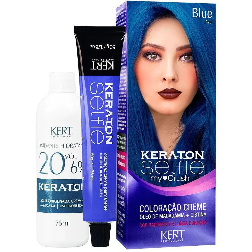 COLORAÇÃO CREME KERATON SEFIE MY CRUSH AZUL BLUE