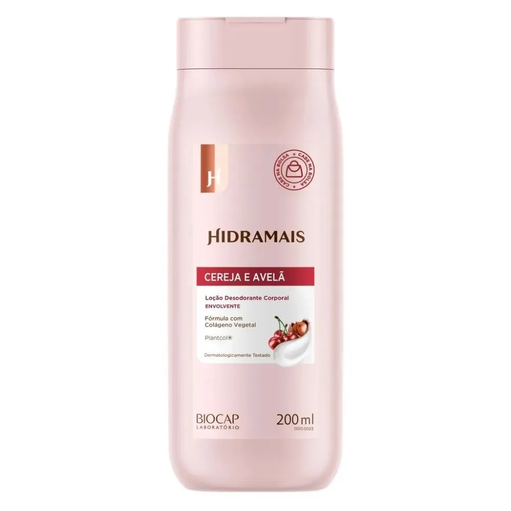 LOçãO DESODORANTE CORPORAL HIDRAMAIS CEREJA E AVELã 200ML