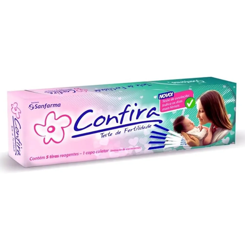 TESTE DE FERTILIDADE COM 5 TIRAS REAGENTES CONFIRA