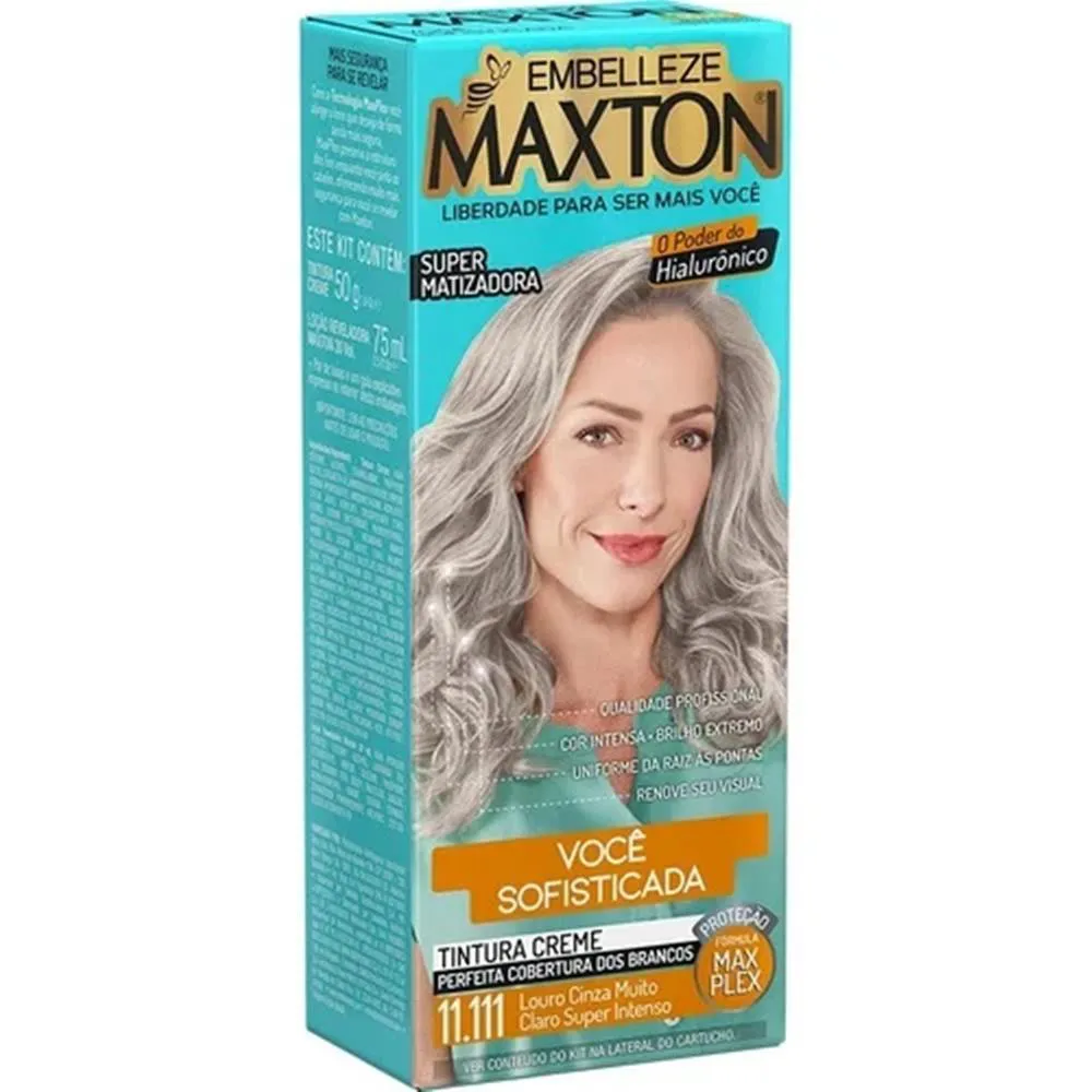 TINTURA MAXTON 11.11 LOURO CINZA MUITO CLARO