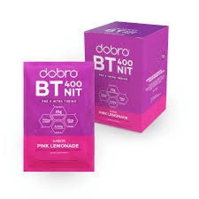 BT NITRATO SACHE DOBRO (DISPLAY 10 SACHêS 30G) - SABOR: PINK LEMONADE