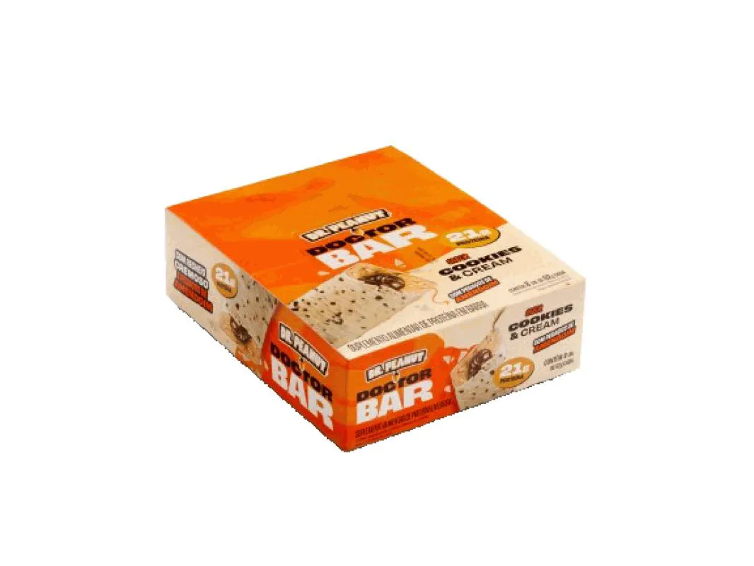 DOCTOR BAR DISPLAY 496G (8 UNID 62G) - SABOR: COOKIES E CREAM