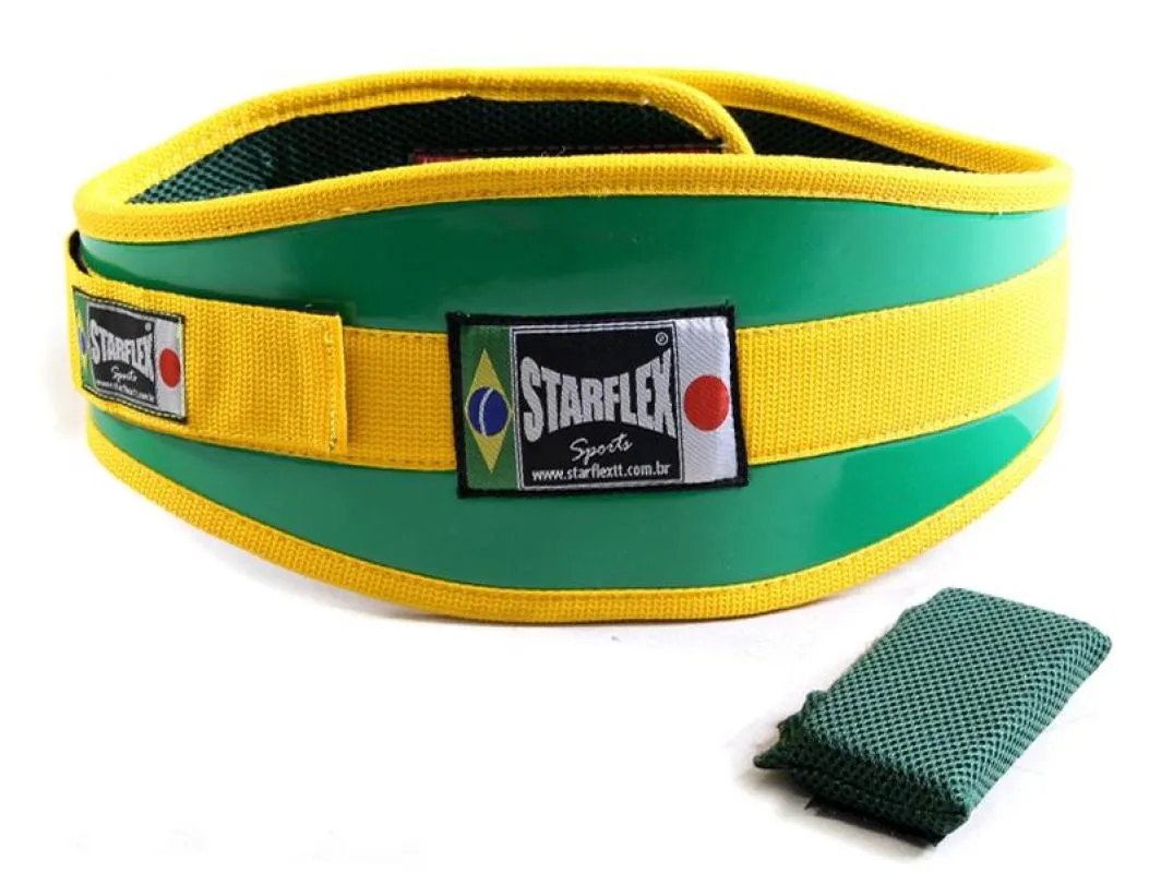 CINTURãO DE EXERCíCIOS AMARELO E VERDE - TAMANHO: G