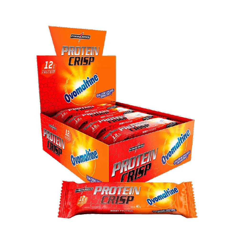 CRISP BAR CAIXA 12 UNIDADES (540G) - SABOR: OVOMALTINE