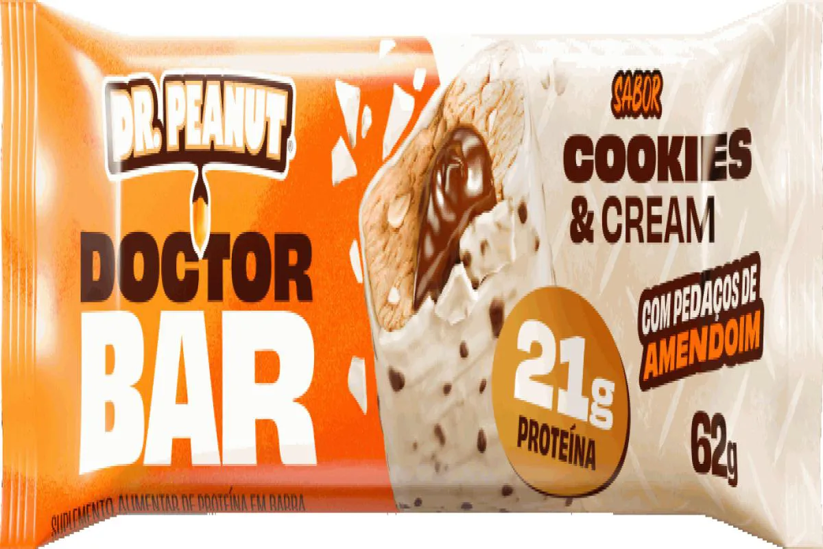 DOCTOR BAR (62G) - SABOR: COOKIES E CREAM
