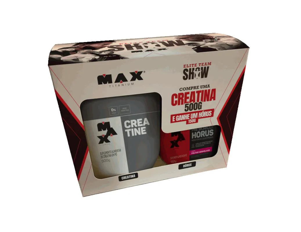 PROMOPACK CREATINA 500G + HóRUS (150G) - SABOR: FRUTAS VERMELHAS
