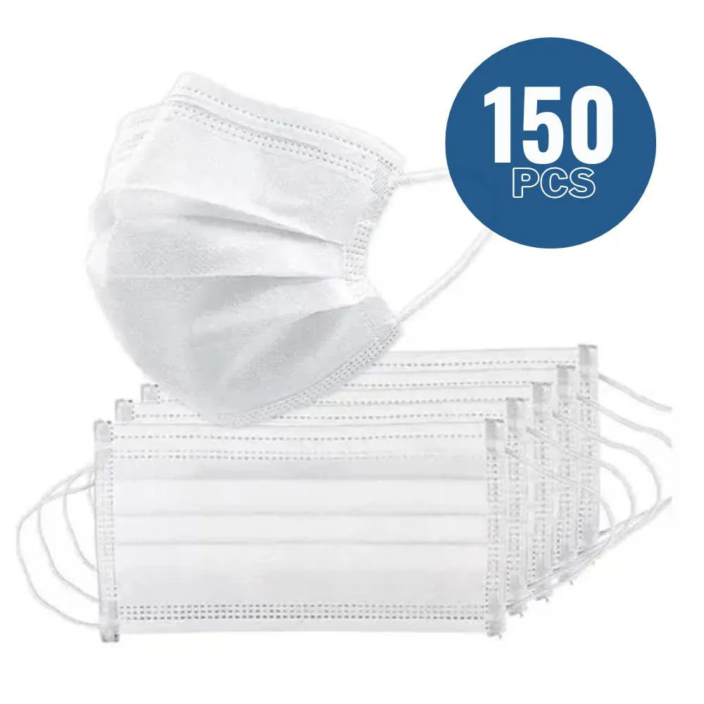 KIT 3 MÁSCARA TRIPLA COM FILTRO BRANCA MEDIX C/ 50 UNIDADES