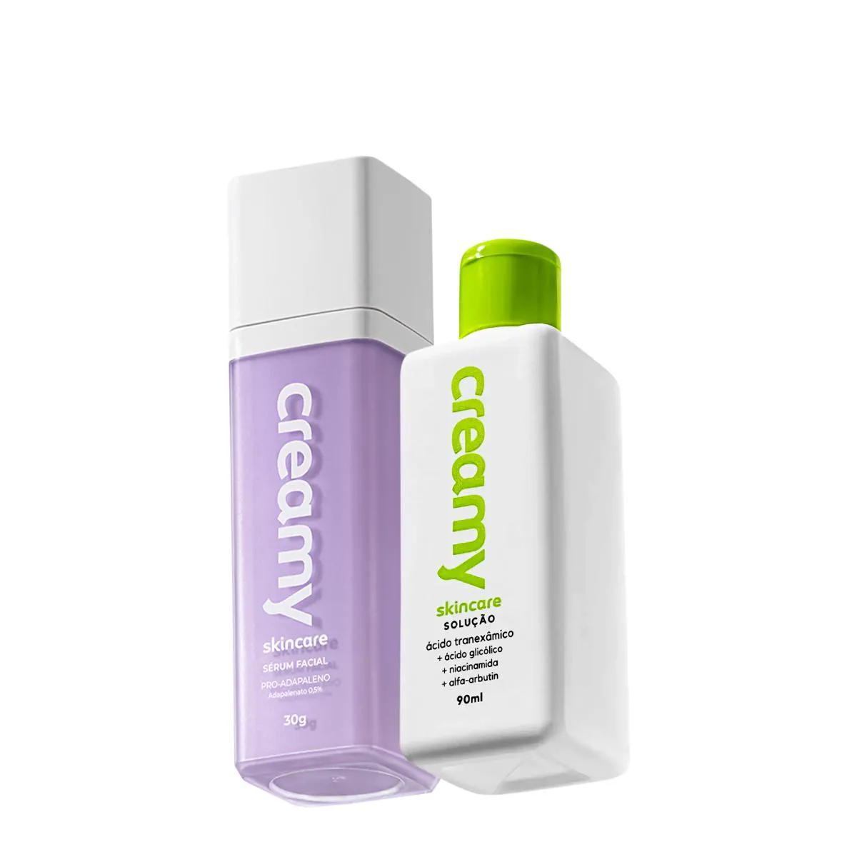 KIT CREAMY PRO-ADAPALENO ÁCIDO TRANEXâMICO SéRUM TôNICO (2 PRODUTOS)