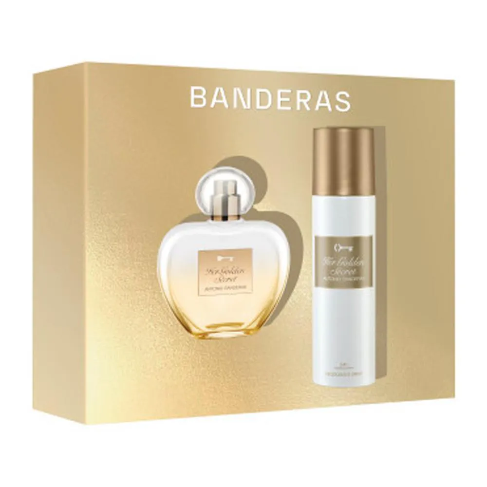 KIT BANDERAS HER GOLDEN SECRET EDT 80ML + SPRAY 150ML
