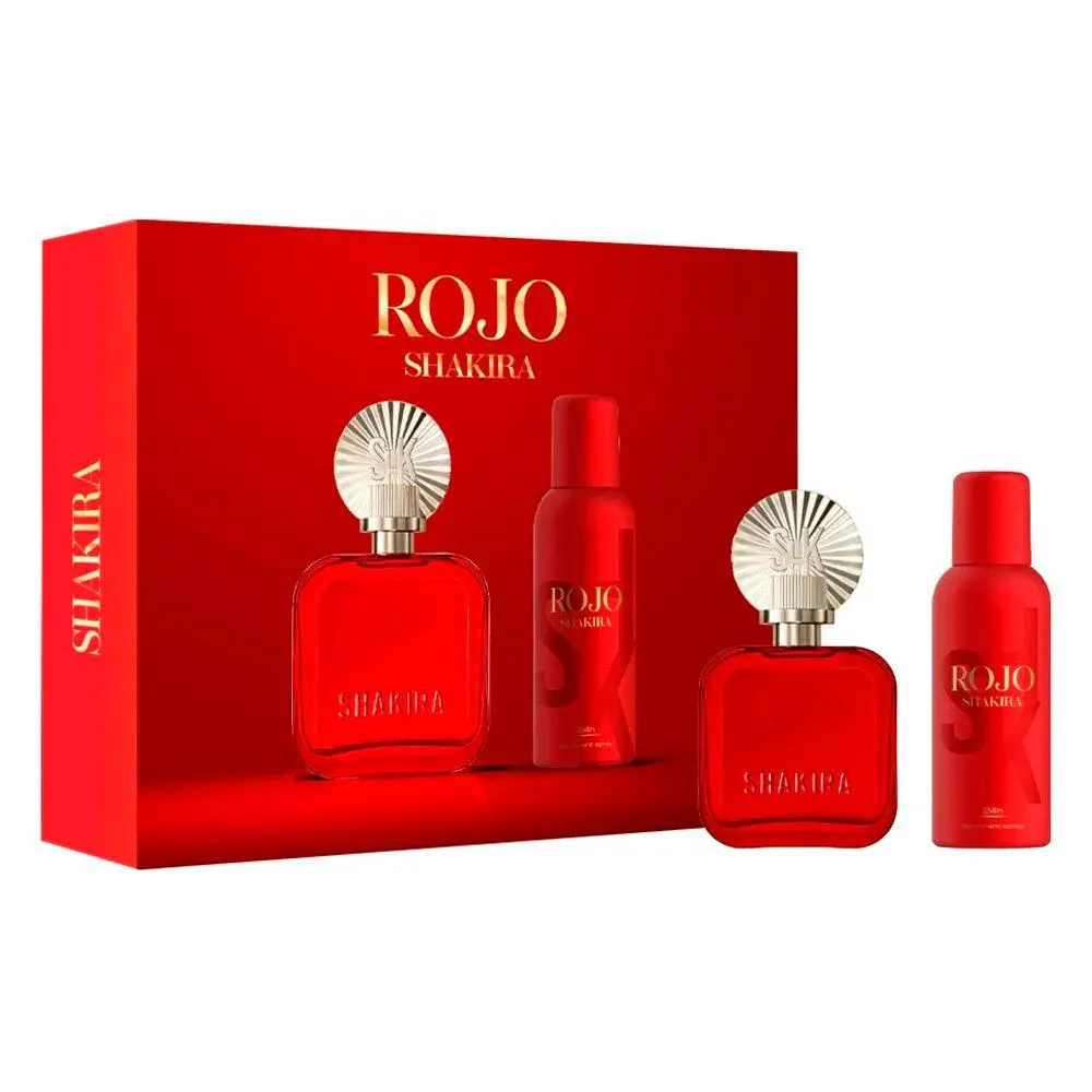 KIT SHAKIRA ROJO EDP 80ML + DESODORANTE SPRAY 150ML