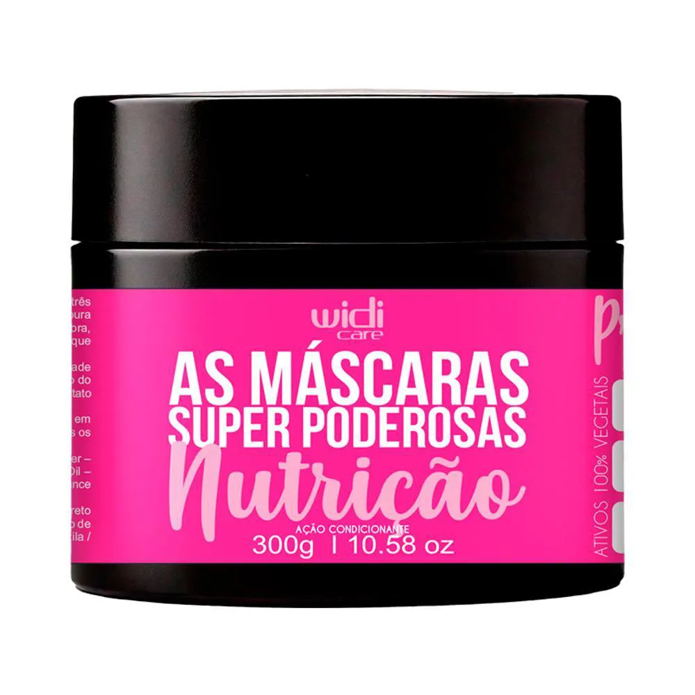 WIDI CARE AS MáSCARAS SUPER PODEROSAS NUTRIçãO AçãO CONDICIONANTE 300G