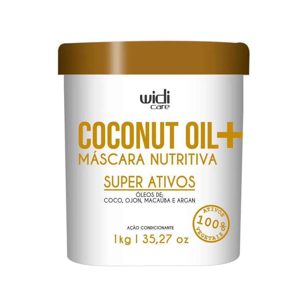 WIDI CARE COCONUT OIL AçãO CONDICIONANTE MáSCARA DE HIDRATAçãO 1 KG