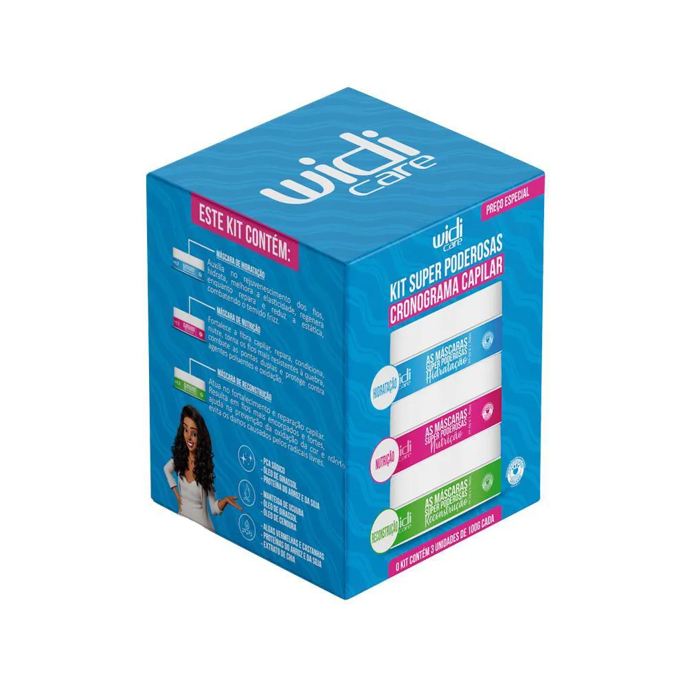 WIDI CARE KIT SUPER PODEROSAS CRONOGRAMA CAPILAR 300G