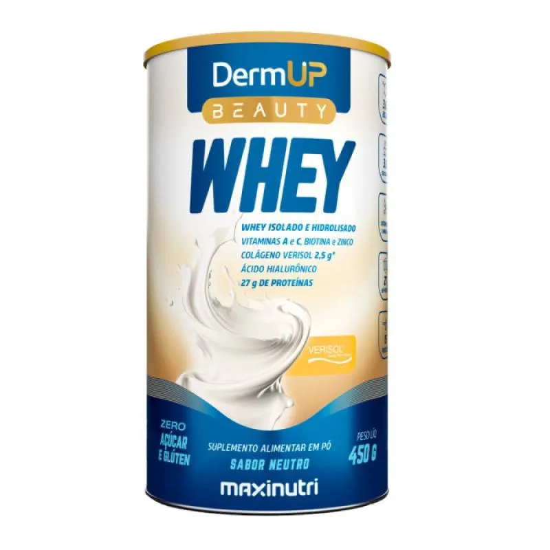 DERMUP BEAUTY WHEY (450G) - SABOR: NEUTRO