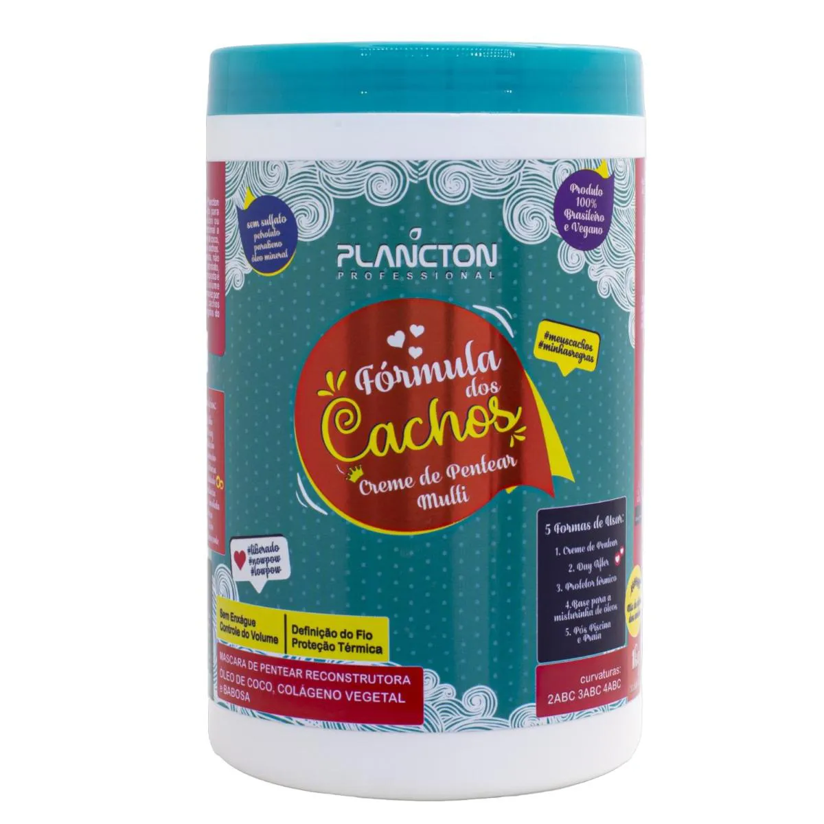 CREME PARA PENTEAR CABELOS CAHEADOS MULTI - FóRMULA DOS CACHOS PLANCTON PROFISSIONAL - 1KG
