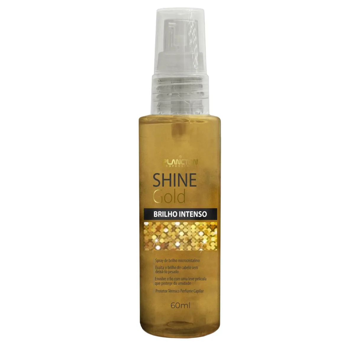 FINALIZADOR SPRAY DE BRILHO OURO SHINE GOL- PLANCTON PROFISSIONAL PROFISSIONAL- 60ML