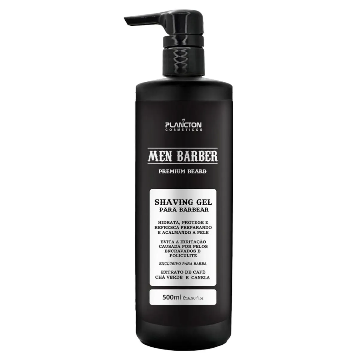 GEL PREMIUM PARA BERBEAR SHAVING MEN BARBER PREMIUM BEARD - PLANCTON PROFISSIONAL - 500 ML