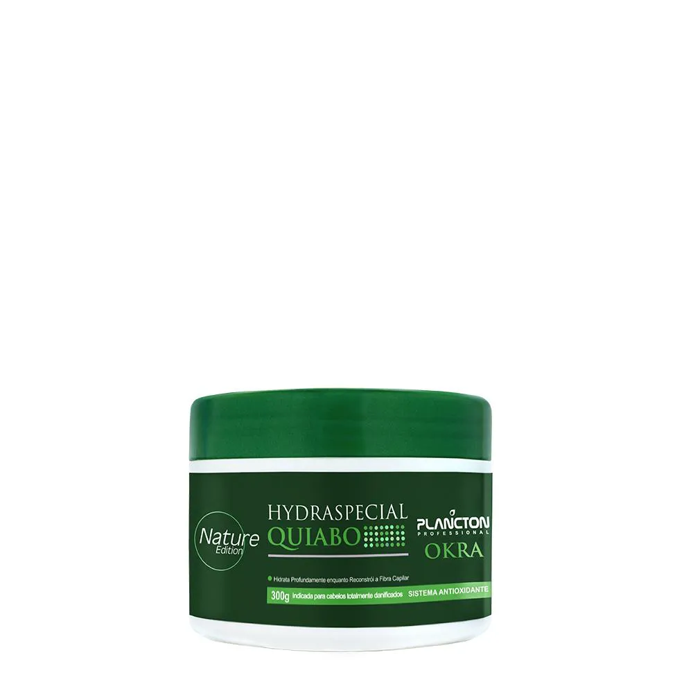 MáSCARA DE TRATAMENTO CAPILAR - QUIABO - PLANCTON PROFISSIONAL - 300G