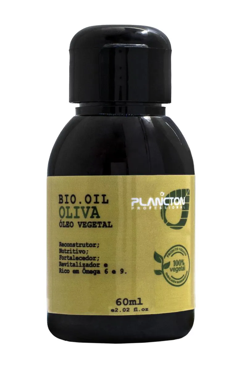 ÓLEO VEGETAL  PRODUTOR DE FORçA E HIDRATAçãO - BIO OIL OLIVA - PLANCTON PROFISSIONAL - 60ML
