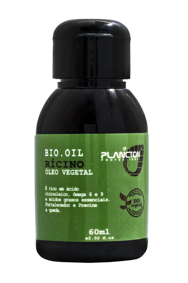 ÓLEO VEGETAL PARA CABELOS RESSECADOS BIO OIL  RíCINO - PLANCTON PROFISSIONAL - 60ML