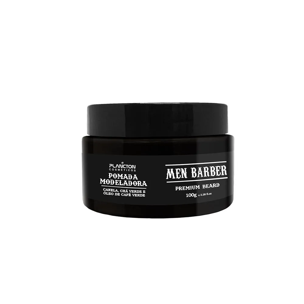POMADA MODELADORA TEIA MEN BARBER PREMIUM  BEARD - PLANCTON PROFISSIONAL - 140 ML