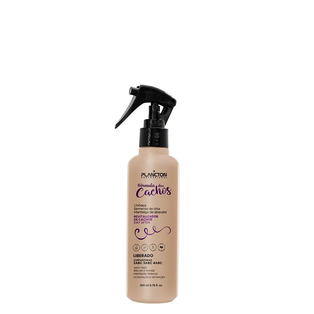 REVITALIZADOR DE CABELOS CACHEADOS - NOVA FóRMULA DOS CACHOS - PLANCTON PROFISSIONAL - 200ML