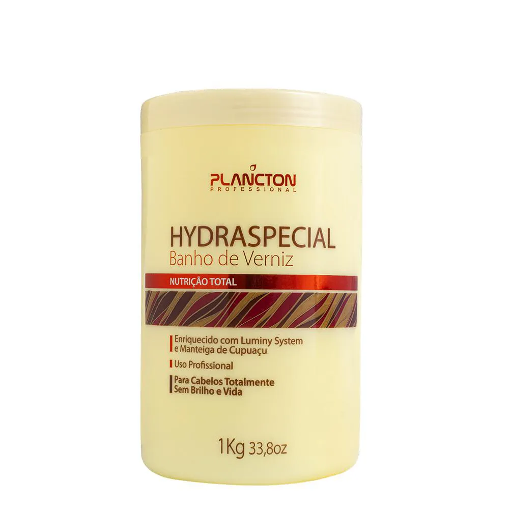 MáSCARA DE HIDRATAçãO BANHO DE VERNIZ - PLANCTON PROFISSIONAL - 1KG
