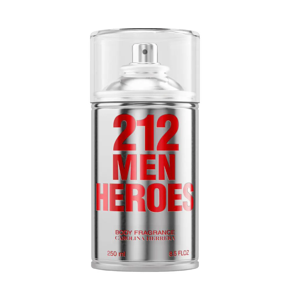 BODY SPRAY CAROLINA HERRERA 212 MEN HEROES MASCULINO 250ML