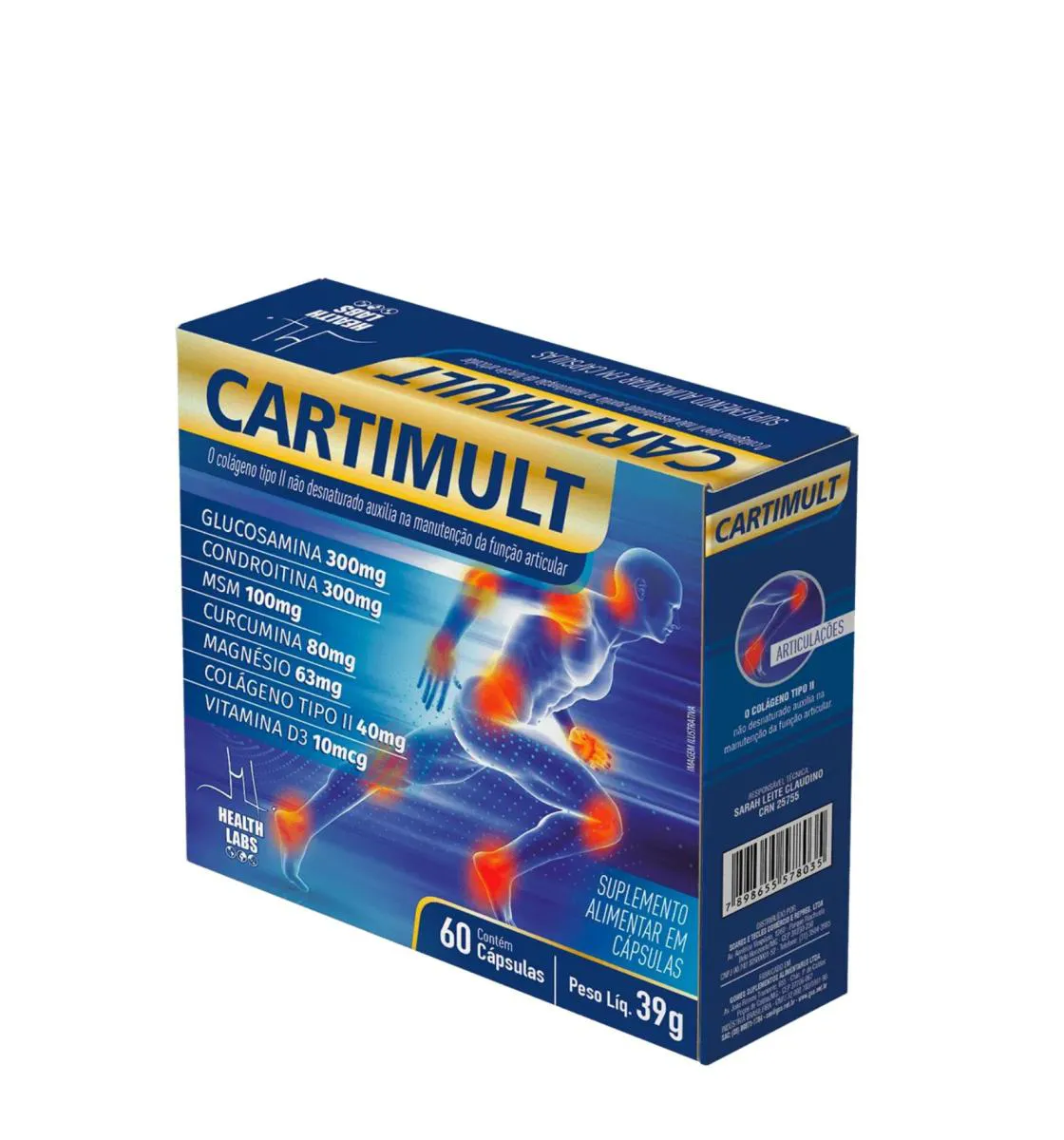 CARTIMULT 60 CAPS HEALTH LABS - ORIGINAL