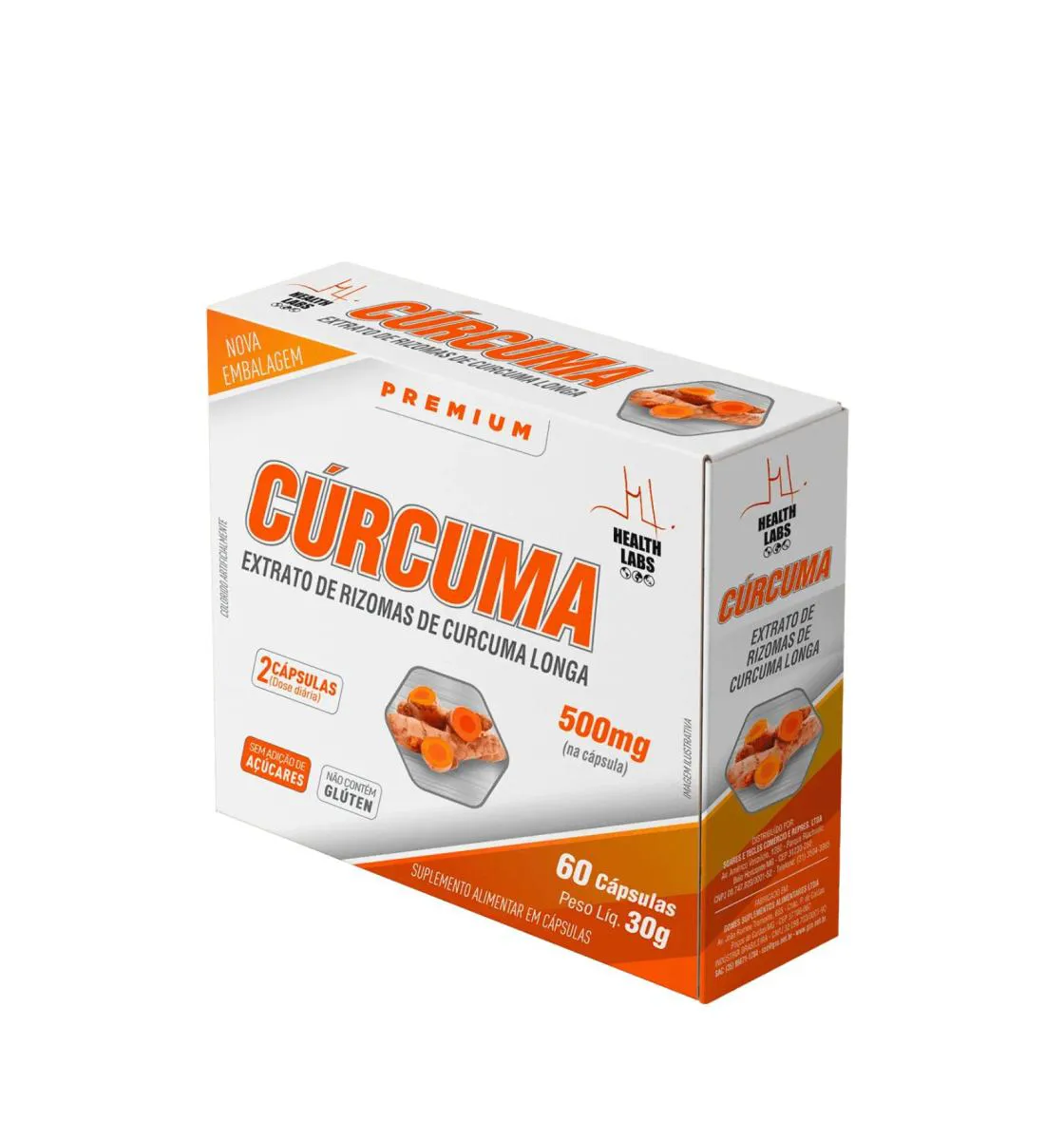 CúRCUMA 60 CáPSULAS HEALTH LABS - ORIGINAL