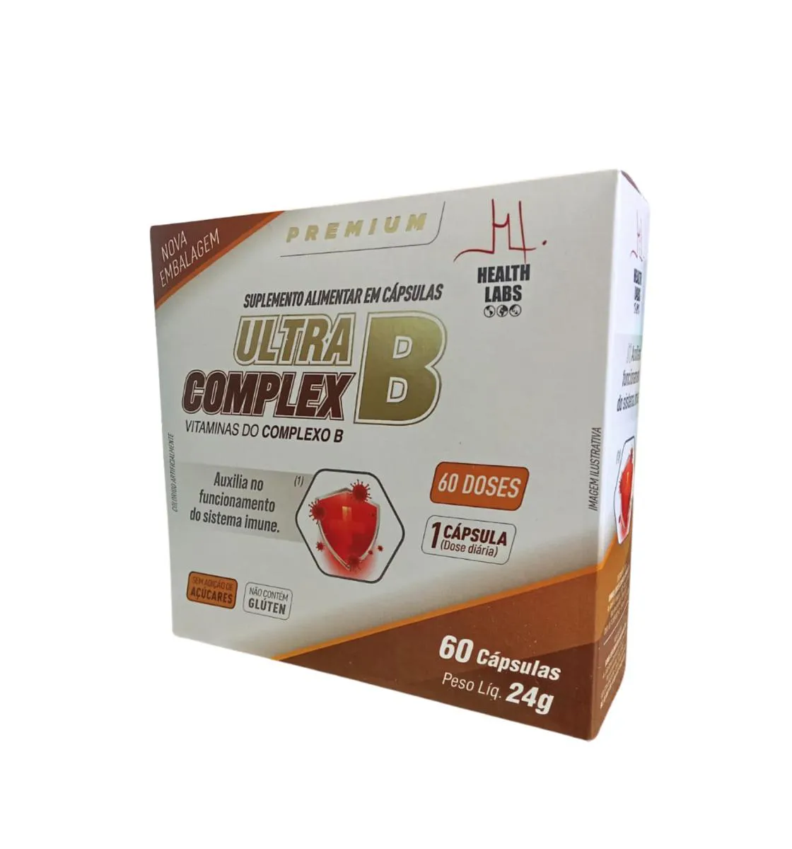 ULTRA-B COMPLEX 60 CáPSULAS HEALTH LABS - ORIGINAL