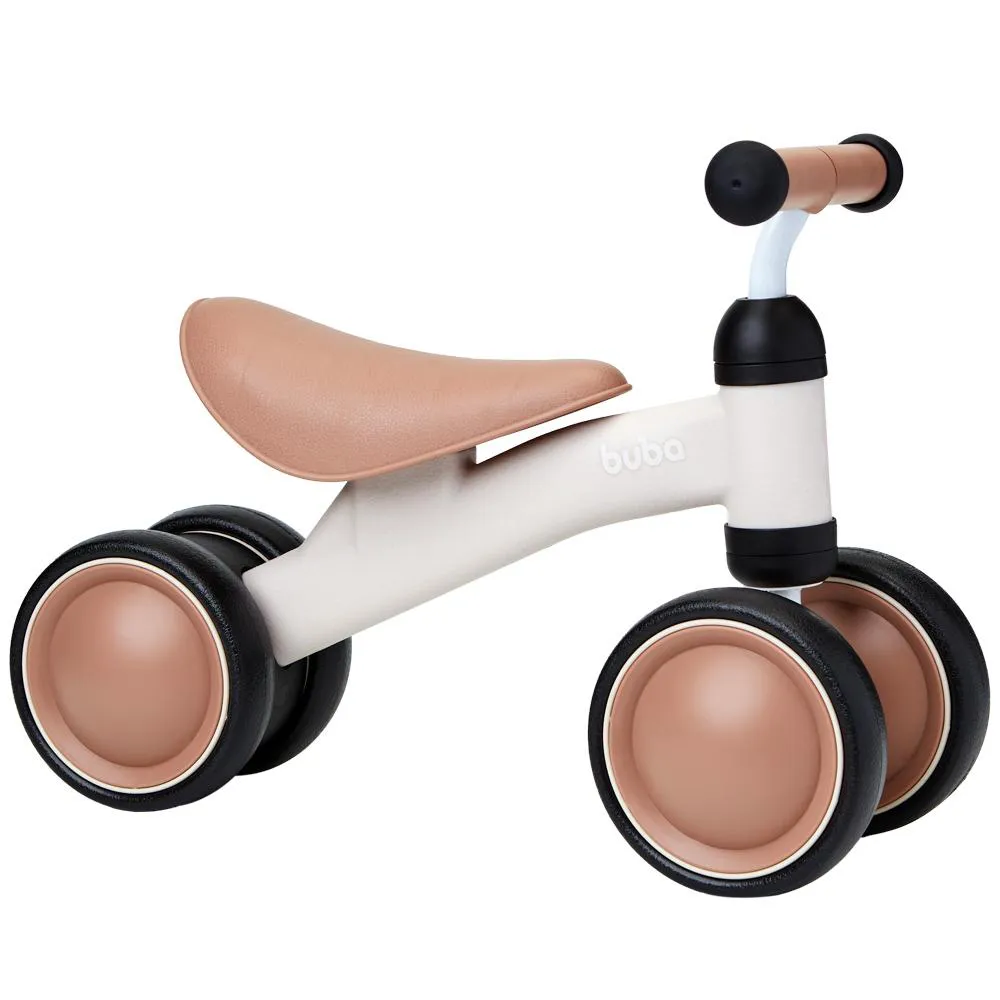 BICICLETA INFANTIL DE EQUILIBRIO 4 RODAS BEGE BUBA