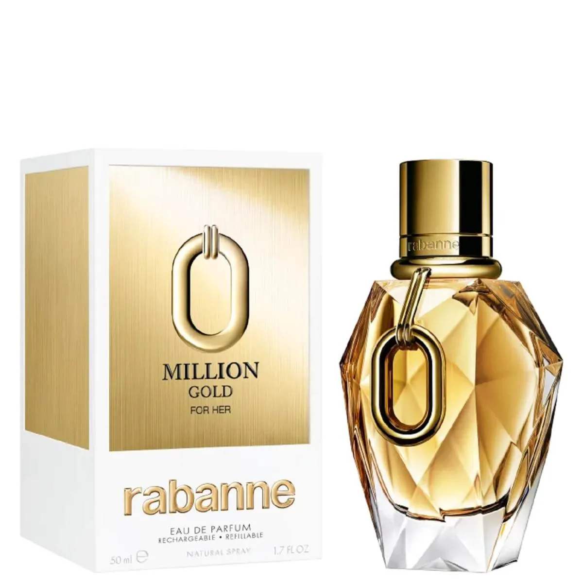 RABANNE MILLION GOLD FOR HER EAU DE PARFUM REFILLABLE - PERFUME FEMININO 50ML