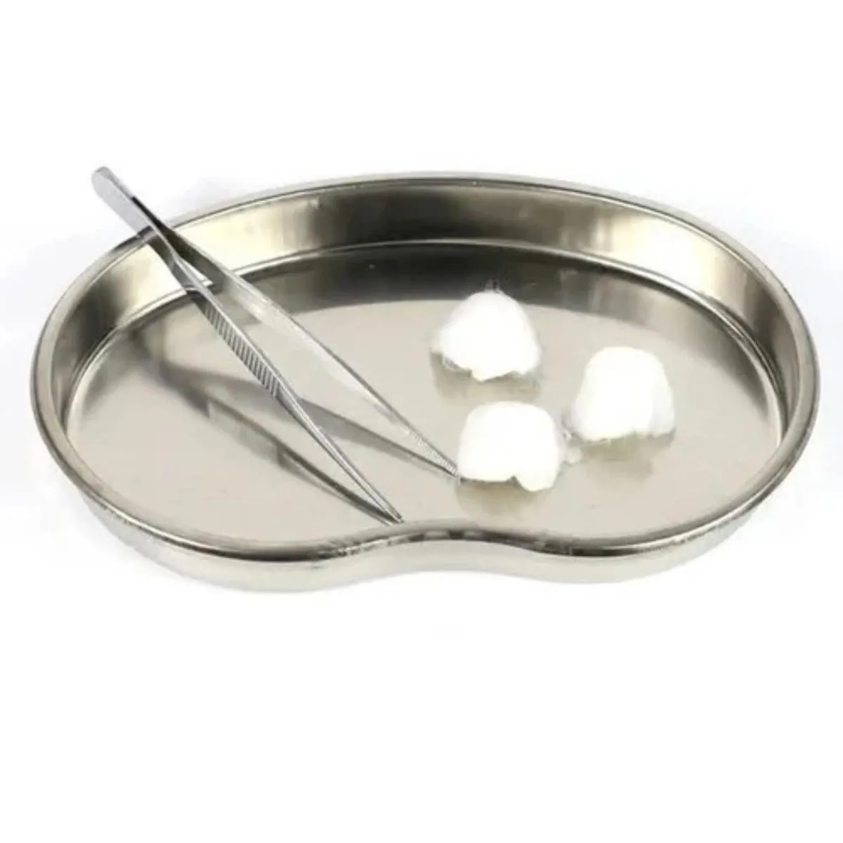 BANDEJA CIRúRGICA CUBA RIM METAL INOX CíLIOS SOBRANCELHA