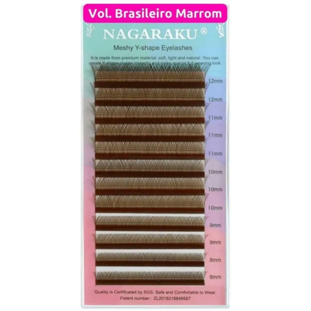 CíLIOS NAGARAKU Y LASH MARROM VOLUME BRASILEIRO   - NAGARAKU