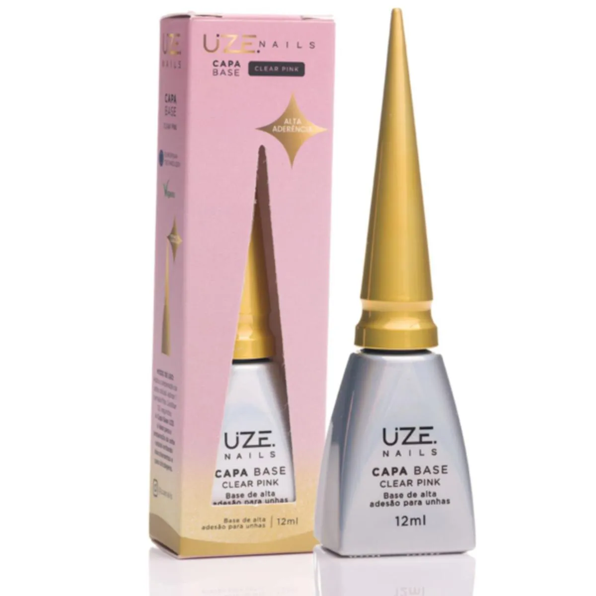 GEL CAPA BASE CLEAR PINK 12ML  - UZE NAILS